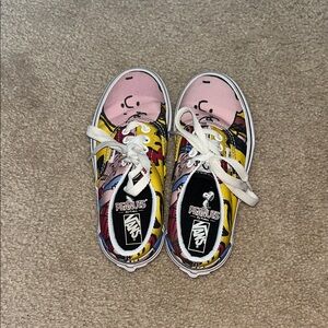 Vans Peanuts Kids Sneakers - Pink and Yellow